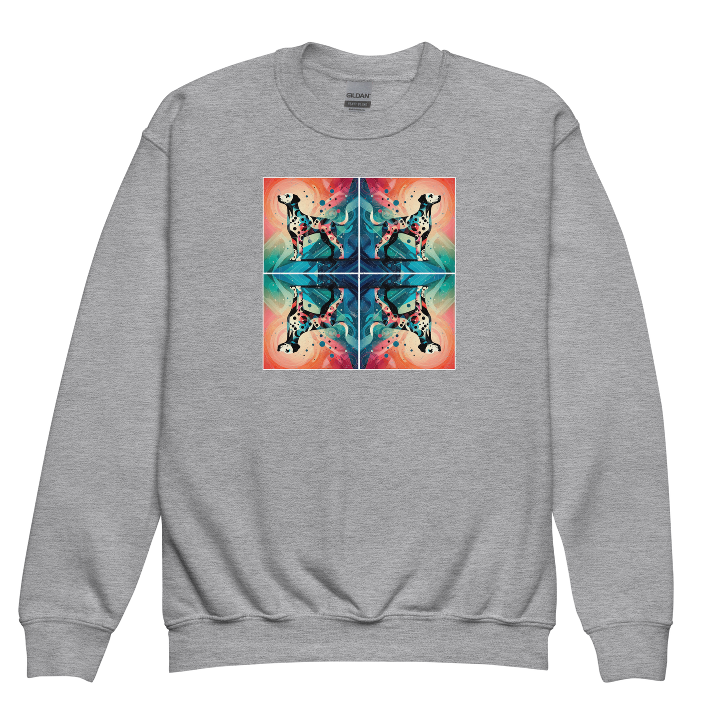 Vibrant Canine Mosaic - Youth Sweatshirt