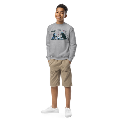 Azure Harmony - Pawsitive Love - Youth Sweatshirt