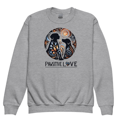 Canine Whirlpool -Pawsitive Love - Youth Sweatshirt