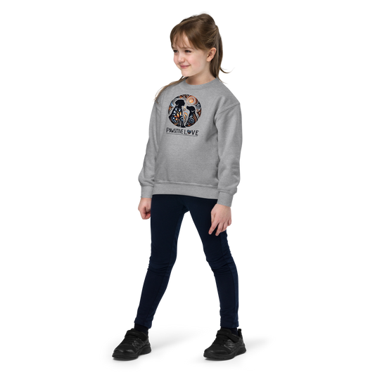 Canine Whirlpool -Pawsitive Love - Youth Sweatshirt