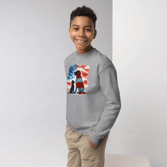 Patriotic Dreams - Youth Sweatshirt - Youth Sweatshirt - Speak Up 4 Paws