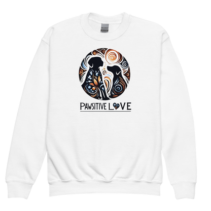 Canine Whirlpool -Pawsitive Love - Youth Sweatshirt