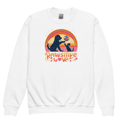 Rainbow Rendezvous - Pawsitive Love - Youth Sweatshirt