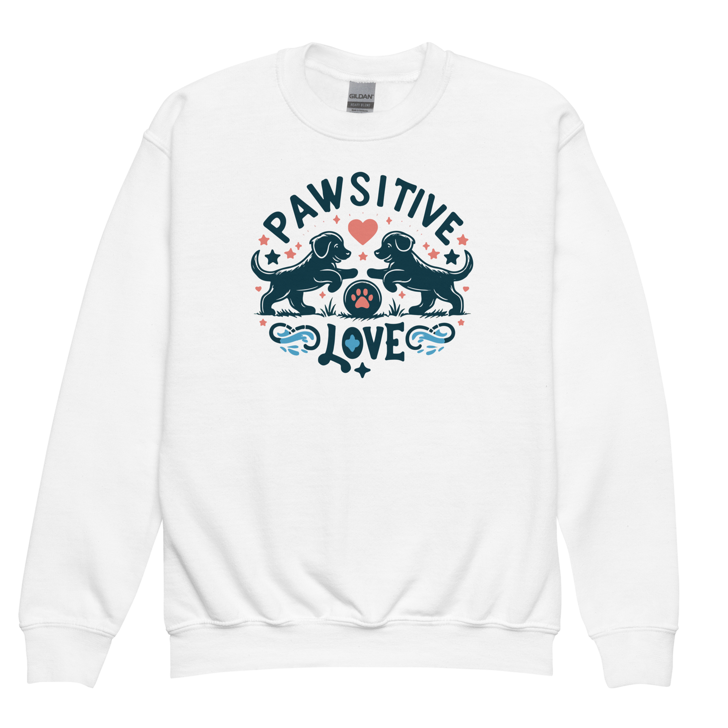 Sketchy Tails - Pawsitive Love - Youth Sweatshirt