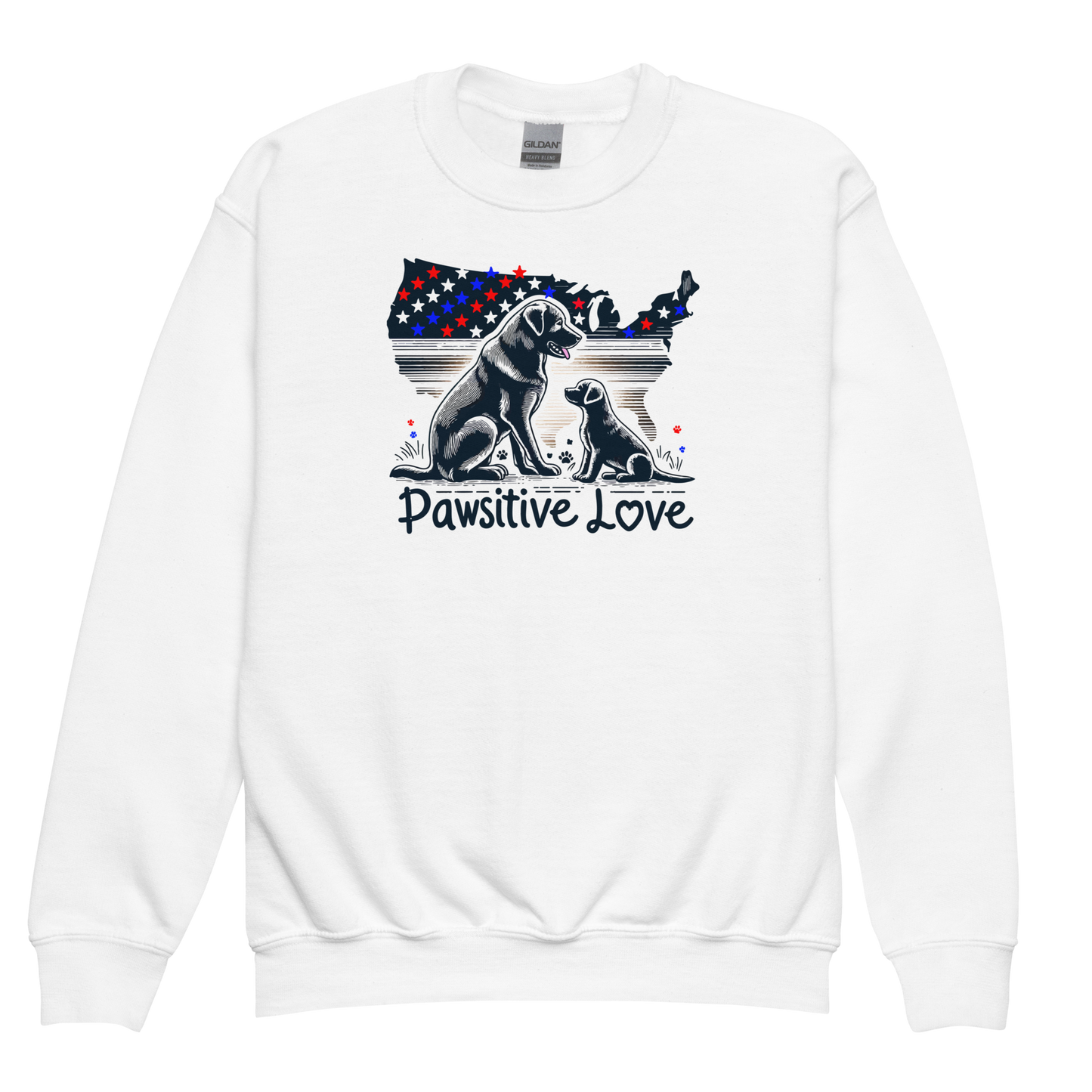 States of Devotion - Pawsitive Love - Youth Sweatshirt