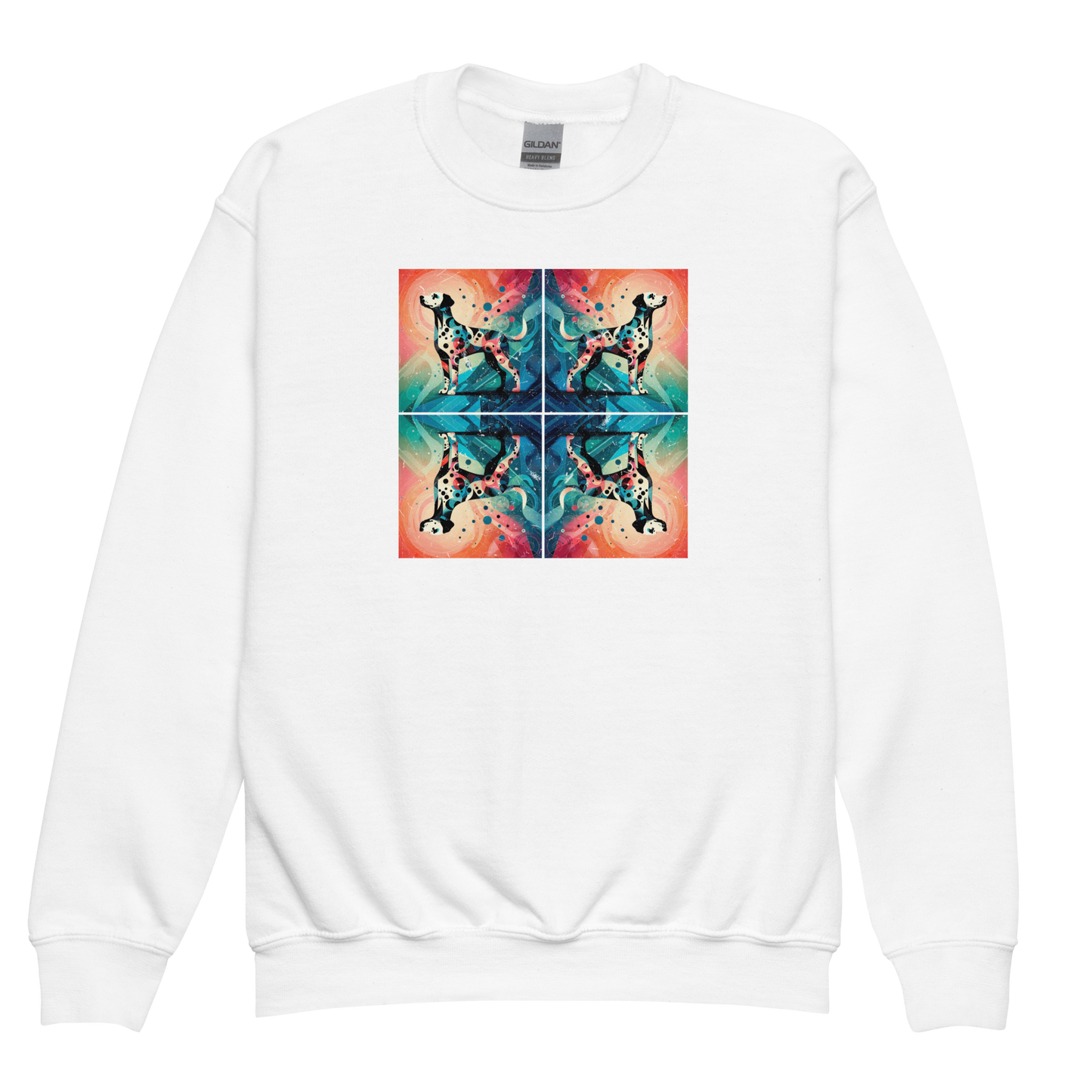 Vibrant Canine Mosaic - Youth Sweatshirt