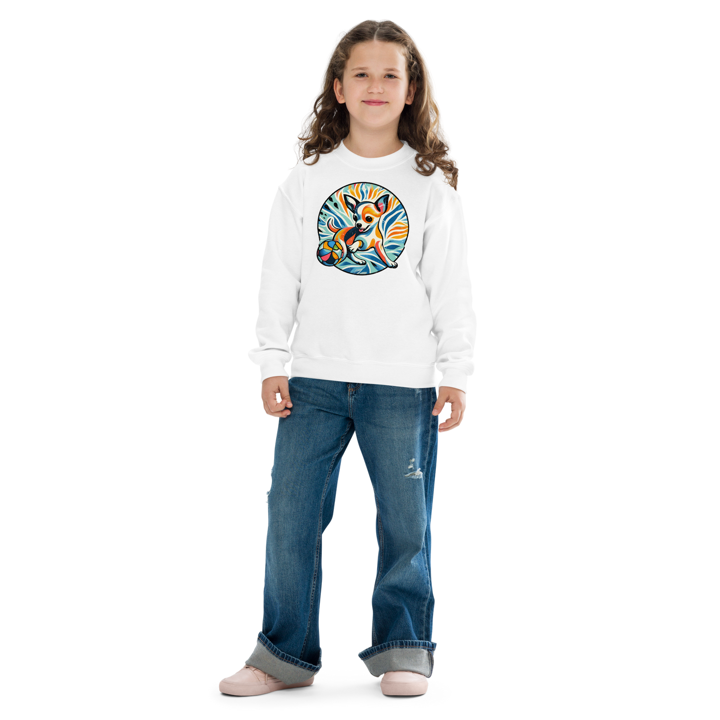 Chihuahuas Playful Dance - Youth Sweatshirt