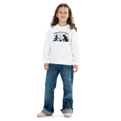 Azure Harmony - Pawsitive Love - Youth Sweatshirt