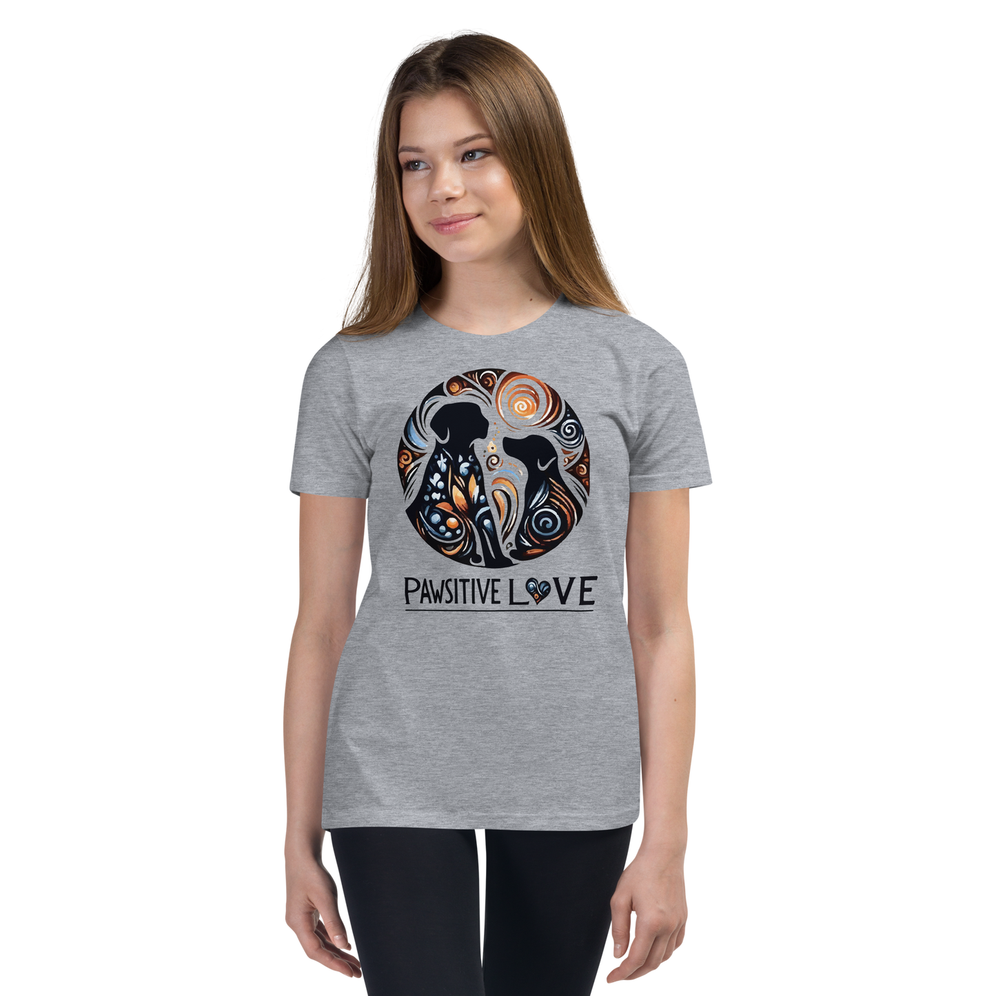 Swirl of Pawsitivity - Youth Signature Tee