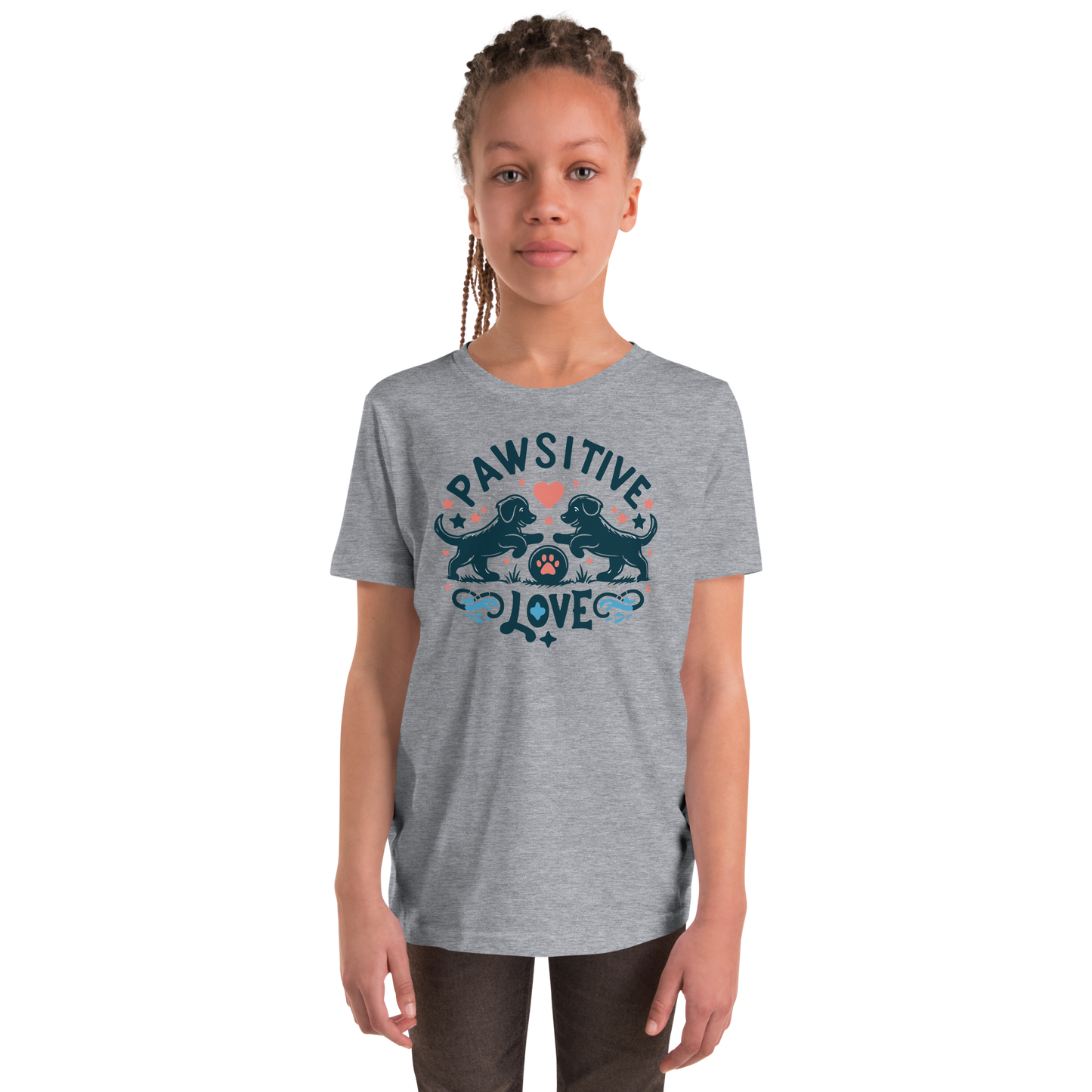 Sketchy Tails - Pawsitive Love - Youth Signature Tee