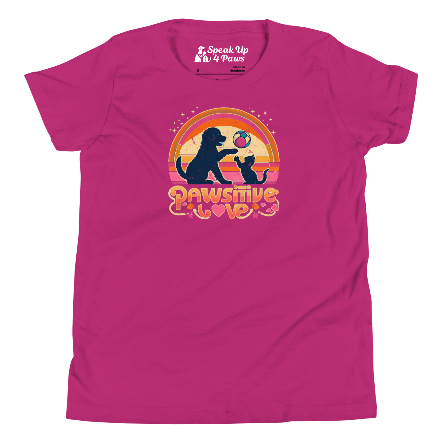 Rainbow Rendezvous - Pawsitive Love - Youth Tee