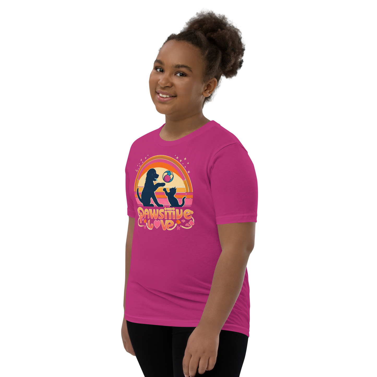 Rainbow Rendezvous - Pawsitive Love - Youth Signature Tee