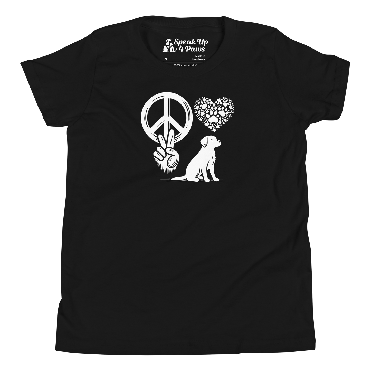 Harmony Unleashed - Peace-Love-Dog - Youth Tee