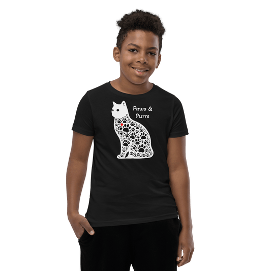 Paws and Purrs - Youth Signature Tee - Youth Tee - Speak Up 4 Paws