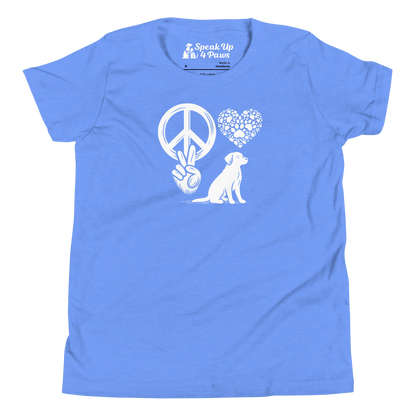 Harmony Unleashed - Peace-Love-Dog - Youth Tee