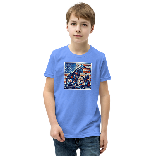 Feline Fireworks Fiesta - Youth Tee