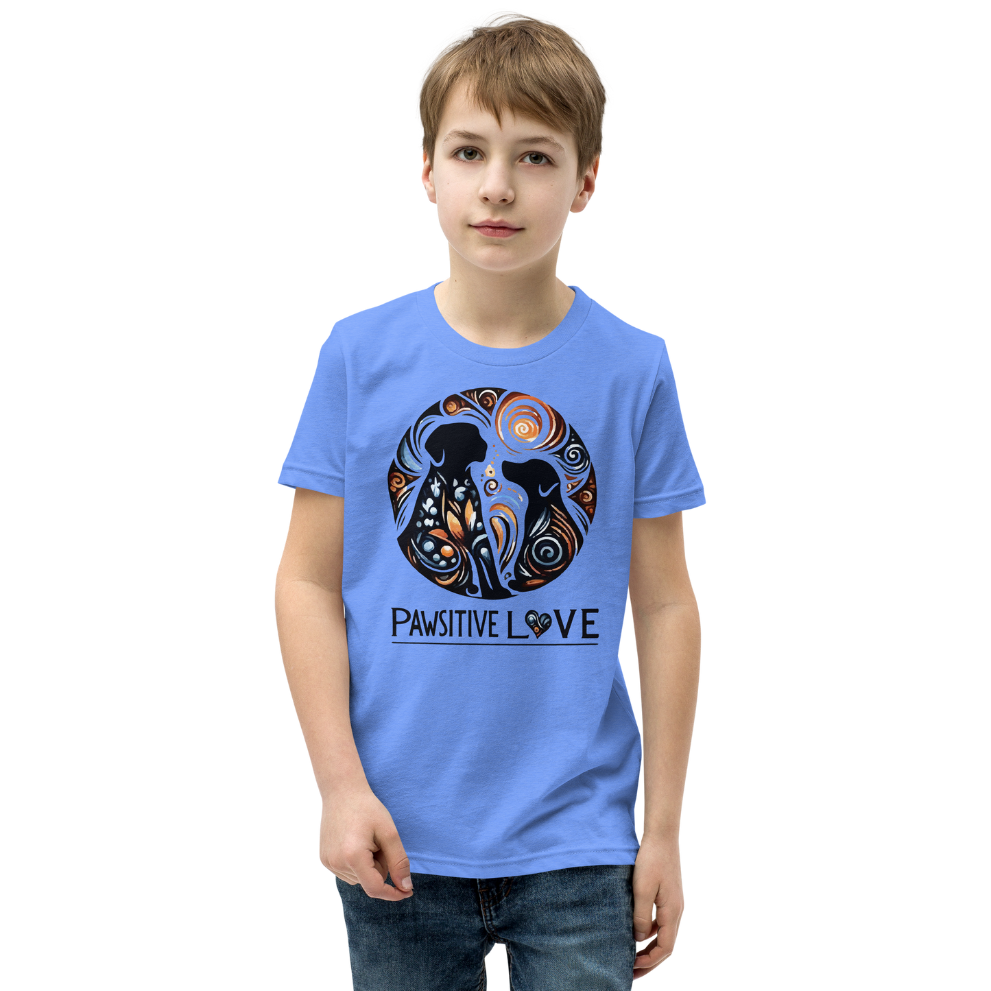 Swirl of Pawsitivity - Youth Signature Tee