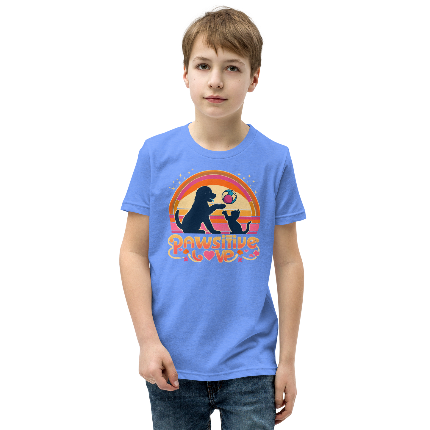 Rainbow Rendezvous - Pawsitive Love - Youth Signature Tee