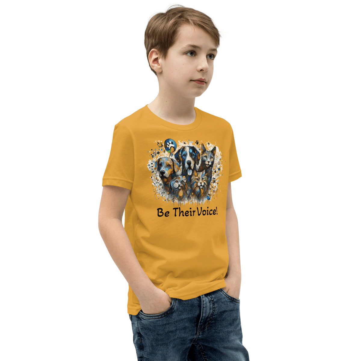 Be Their Voice - Youth Signature Tee - Youth Tee - Speak Up 4 Paws