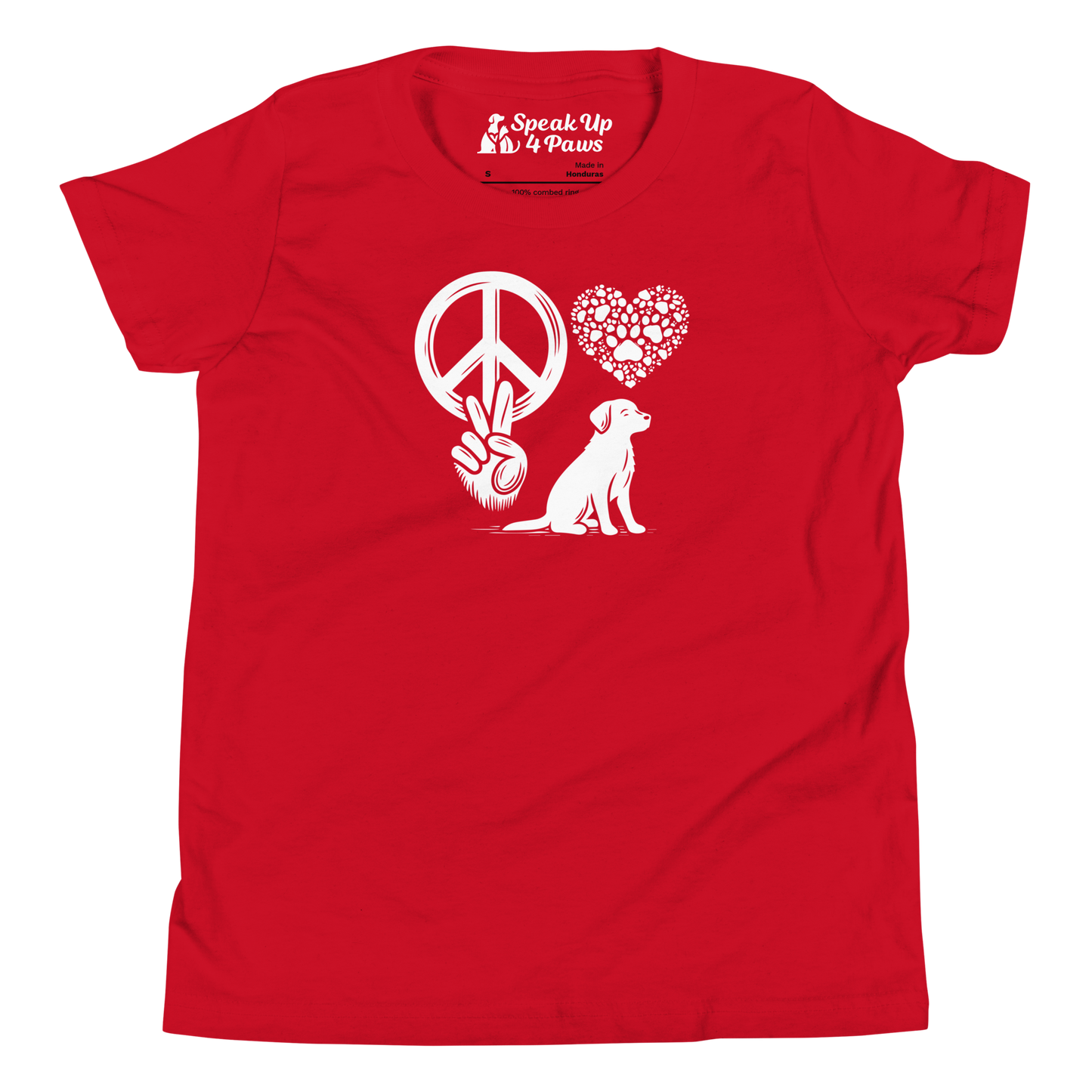 Harmony Unleashed - Peace-Love-Dog - Youth Tee