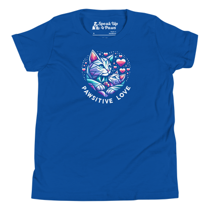 Geometric Whiskerheart - Pawsitive Love - Youth Tee