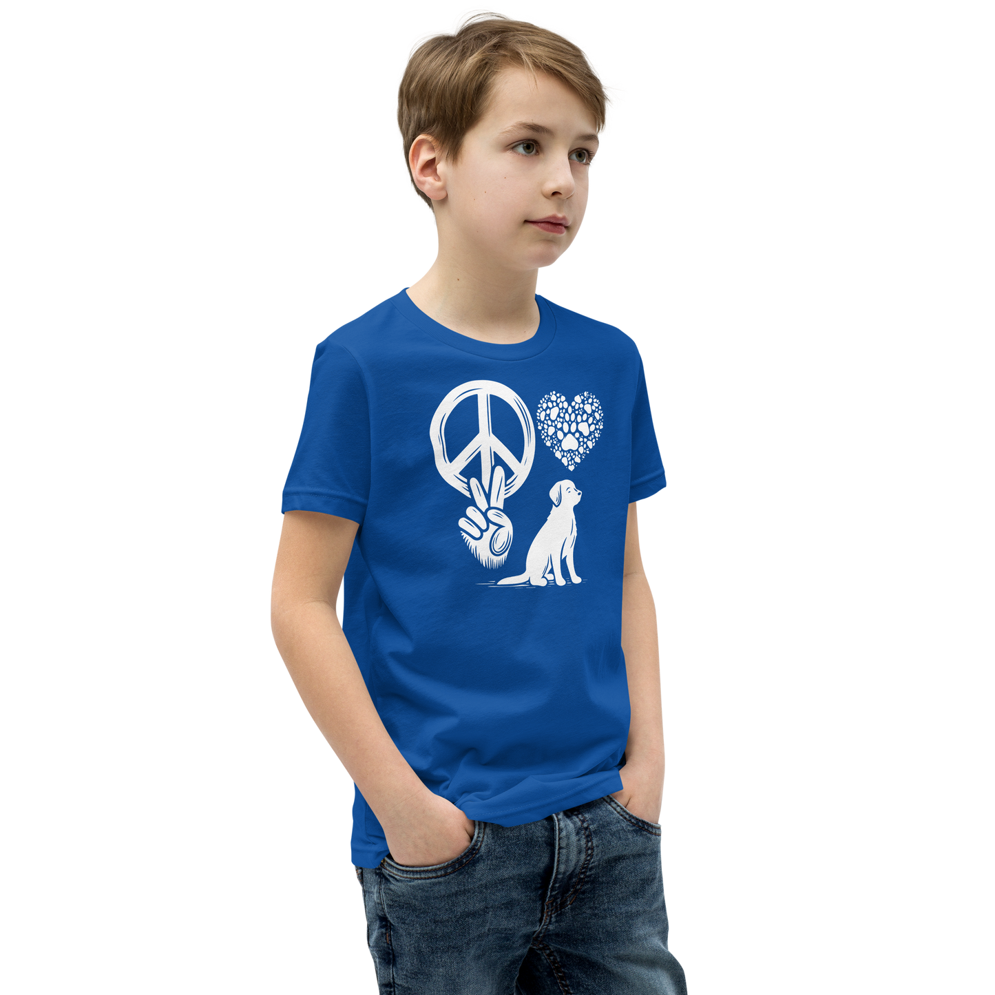 Harmony Unleashed - Peace-Love-Dog - Youth Signature Tee