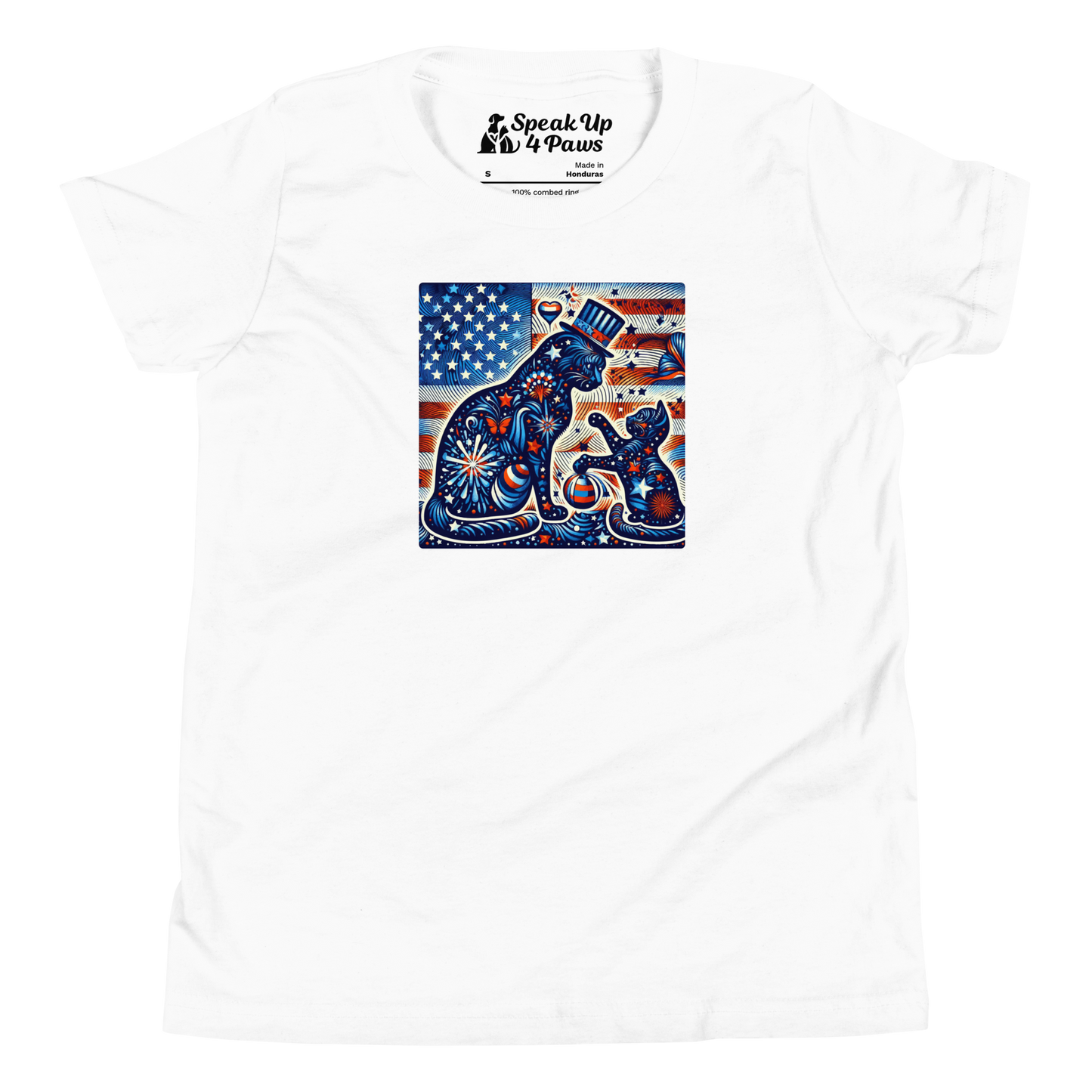 Feline Fireworks Fiesta - Youth Tee