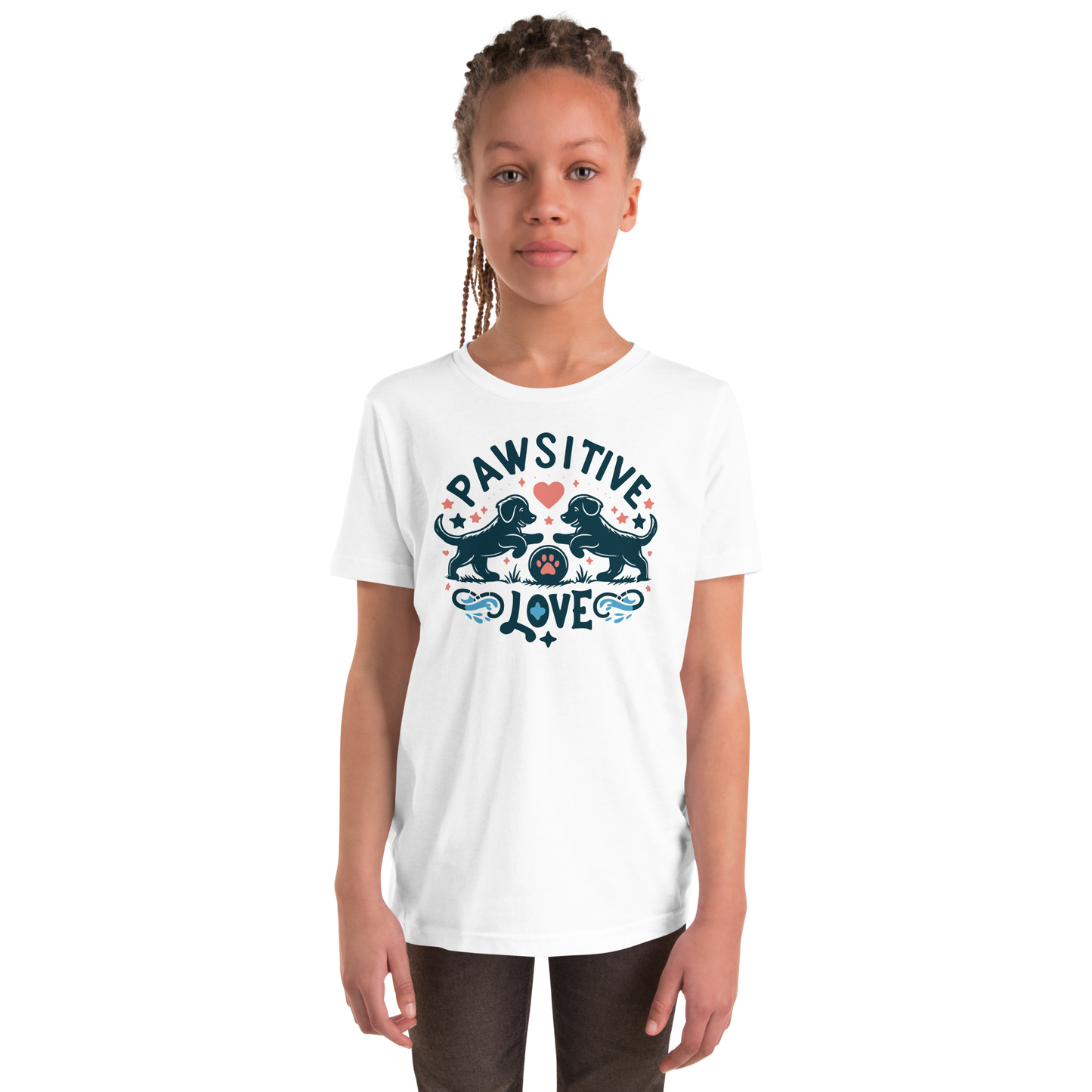 Sketchy Tails - Pawsitive Love - Youth Signature Tee